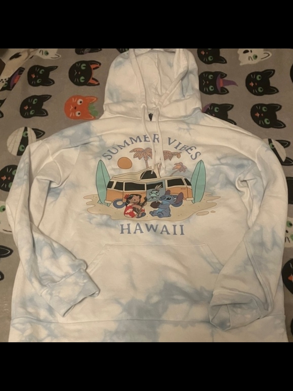Her Universe Disney Lilo And Stitch Tie Dye Hoodie Womans Large